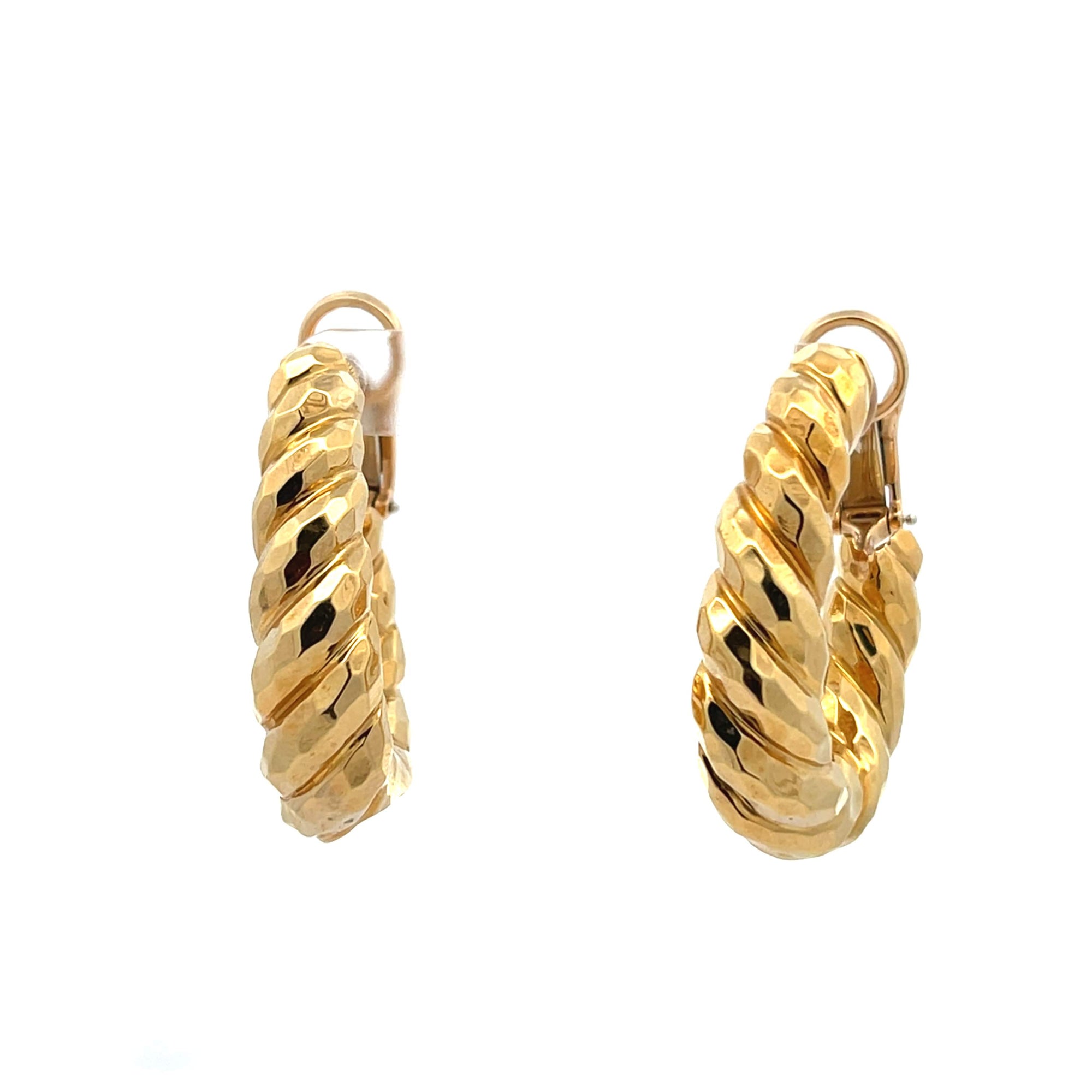 'Henry Dunay' Twisted Hoop Earrings