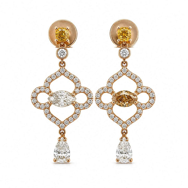 Diamond Dangle Earrings