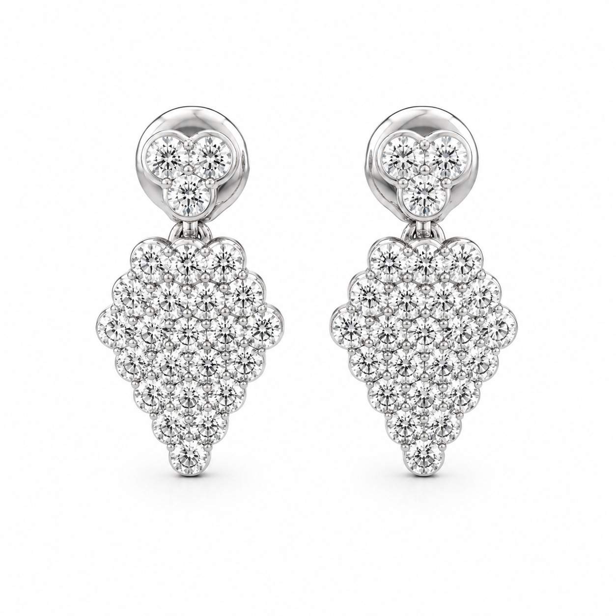Honeycomb Diamond Earrings