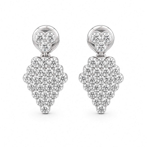 Honeycomb Diamond Earrings