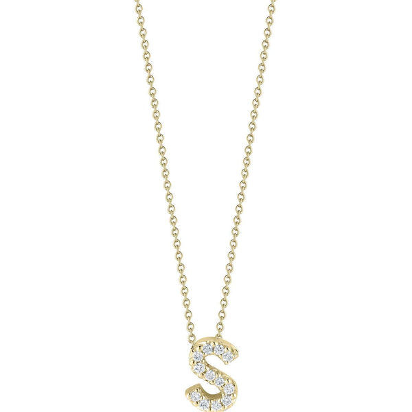Roberto Coin Tiny Treasure Love Letter "S" Pendant Necklace