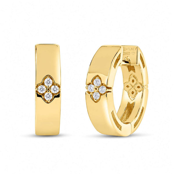 Roberto Coin Love In Verona Narrow Hoop Earrings