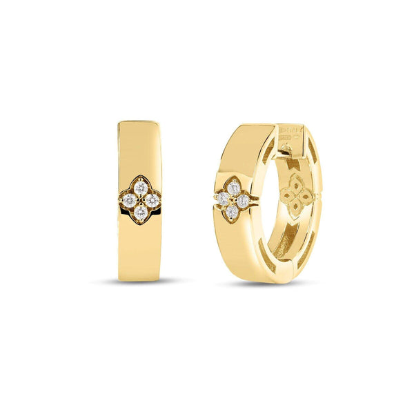 Roberto Coin Love In Verona Narrow Hoop Earrings