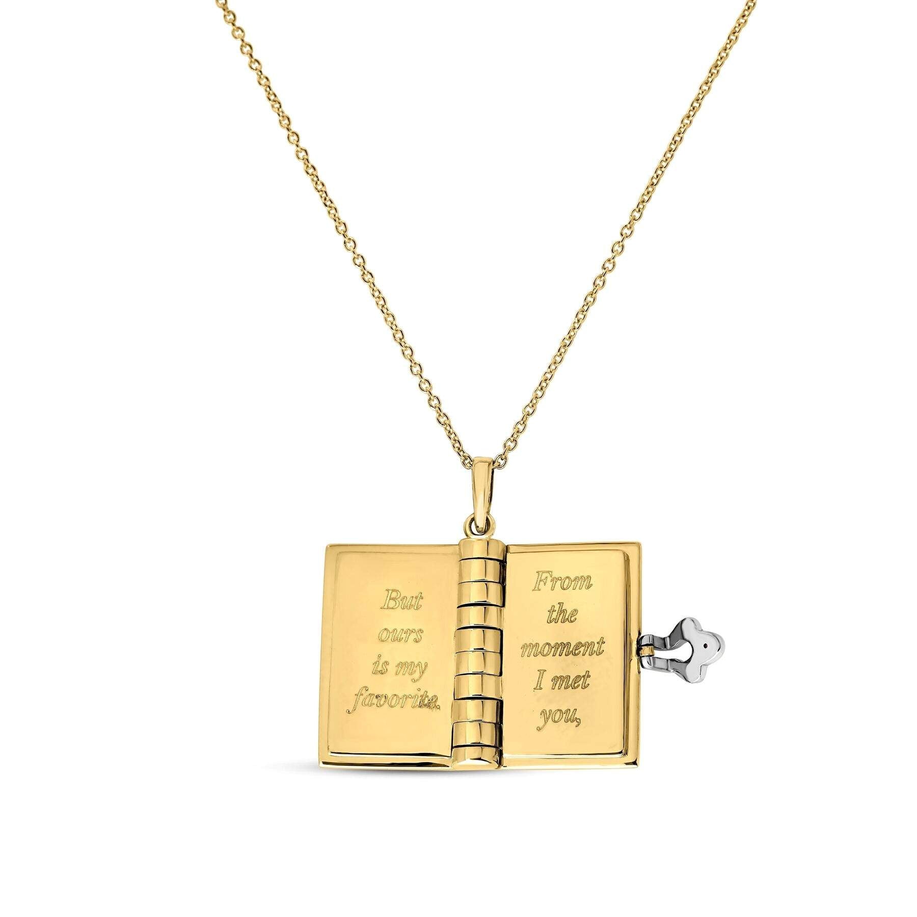 Roberto Coin Tiny Treasures Love Book Pendant Necklace