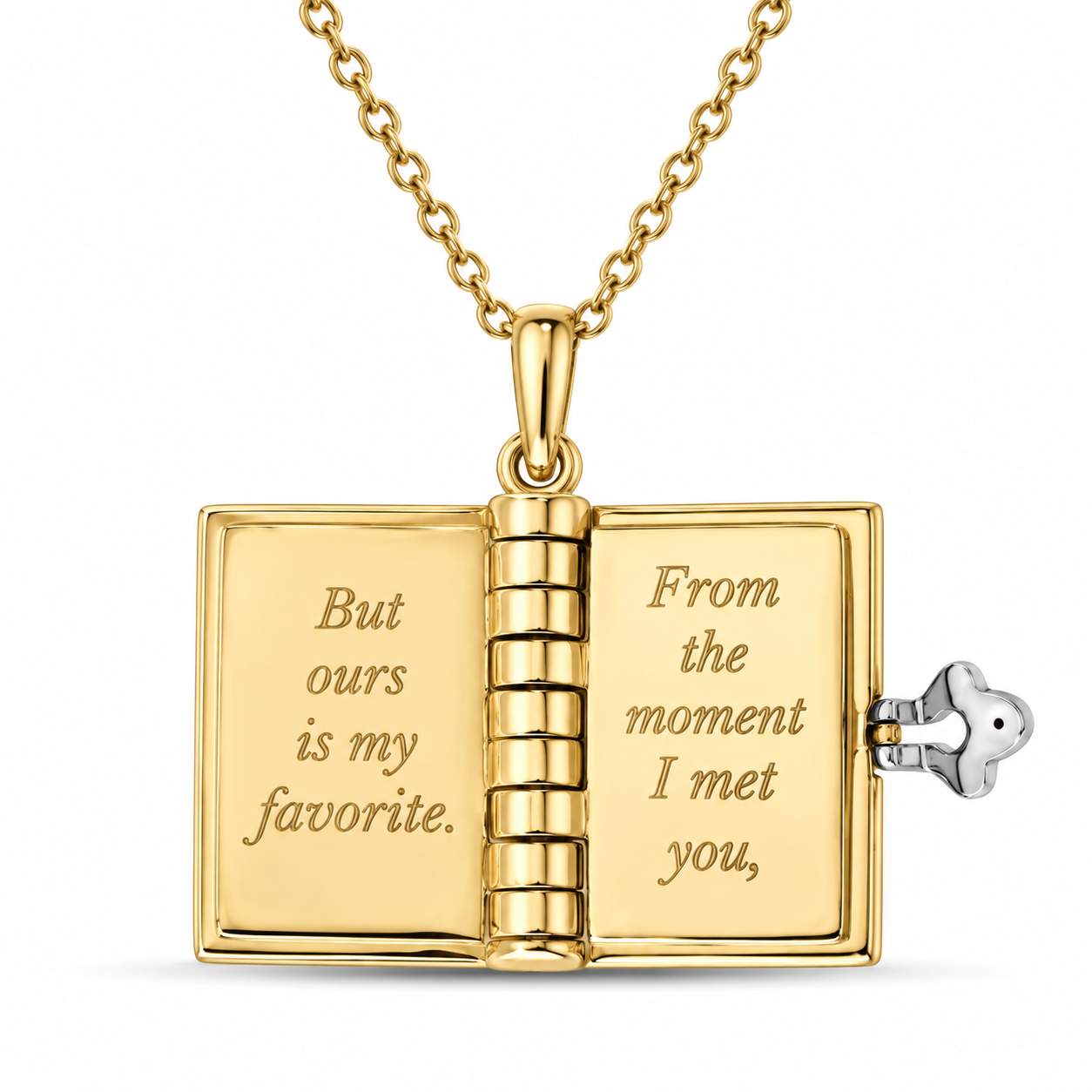 Roberto Coin Tiny Treasures Love Book Pendant Necklace