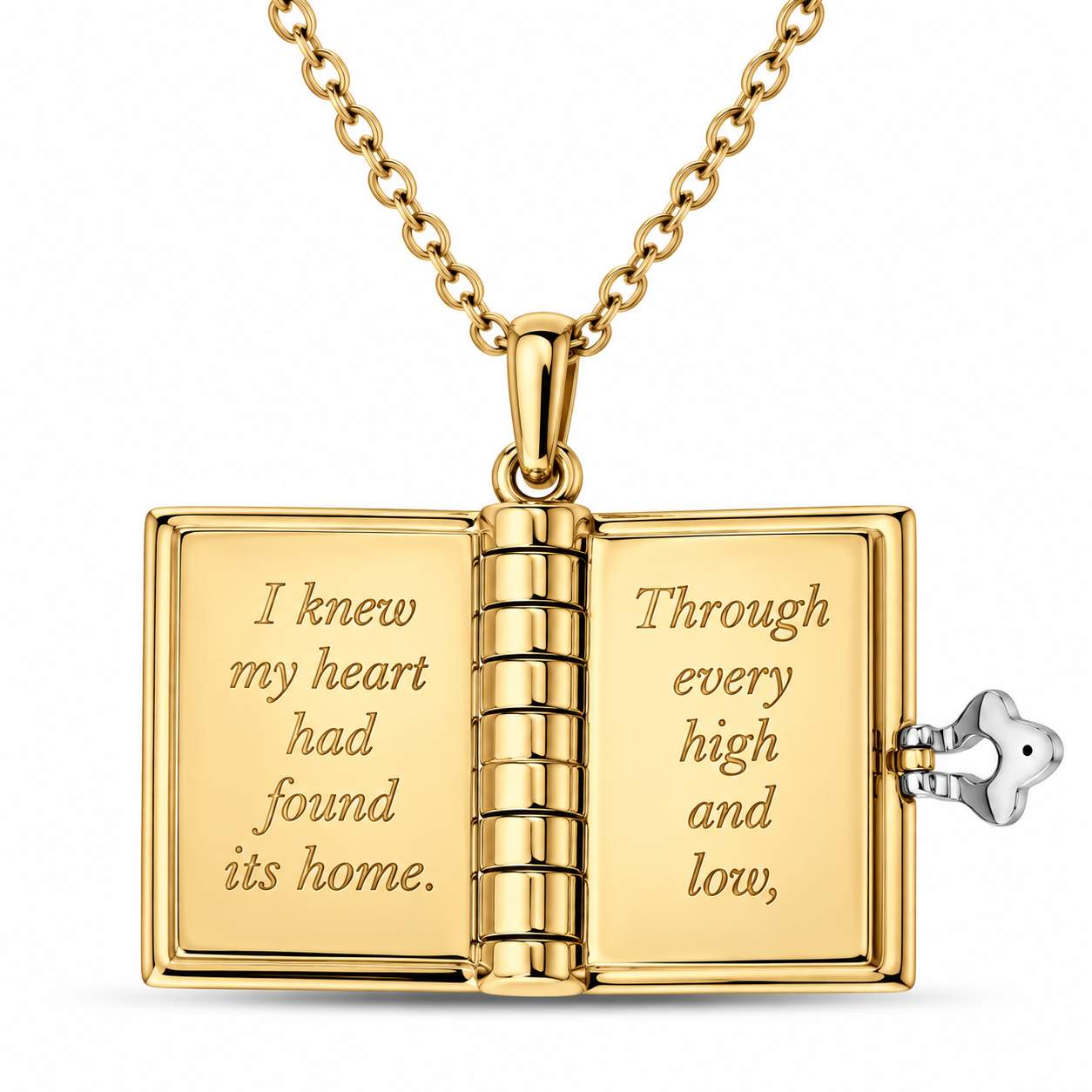 Roberto Coin Tiny Treasures Love Book Pendant Necklace
