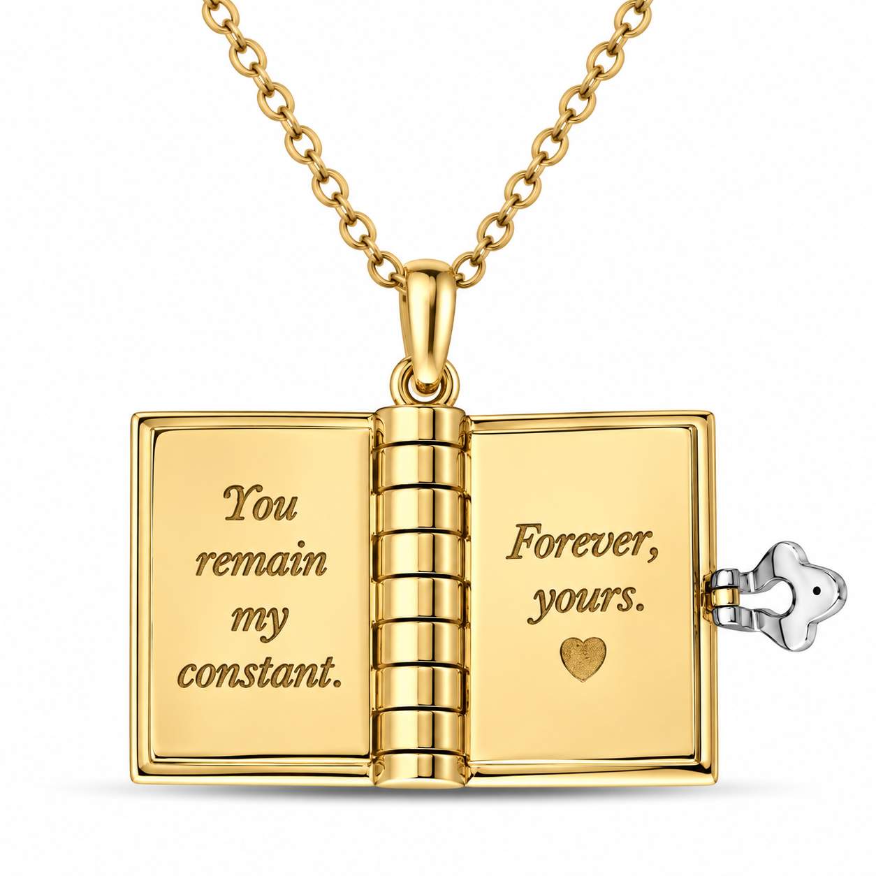 Roberto Coin Tiny Treasures Love Book Pendant Necklace
