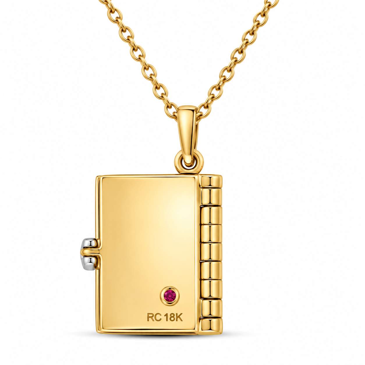 Roberto Coin Tiny Treasures Love Book Pendant Necklace