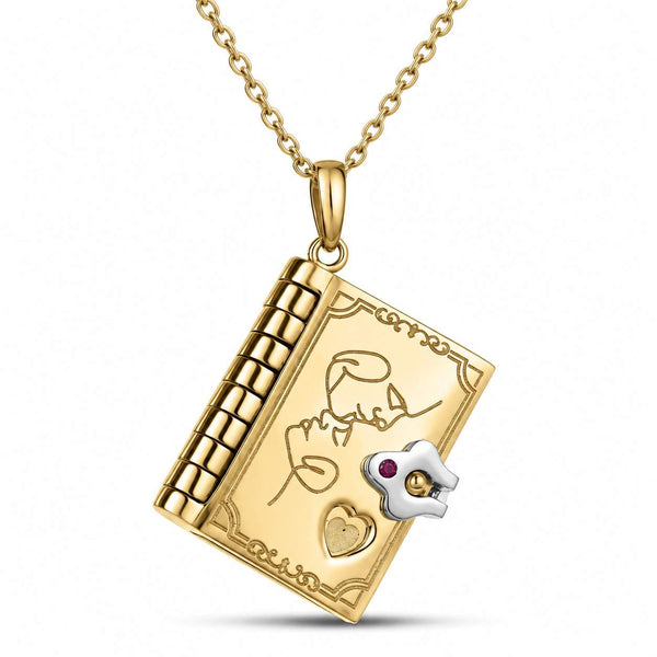 Roberto Coin Tiny Treasures Love Book Pendant Necklace