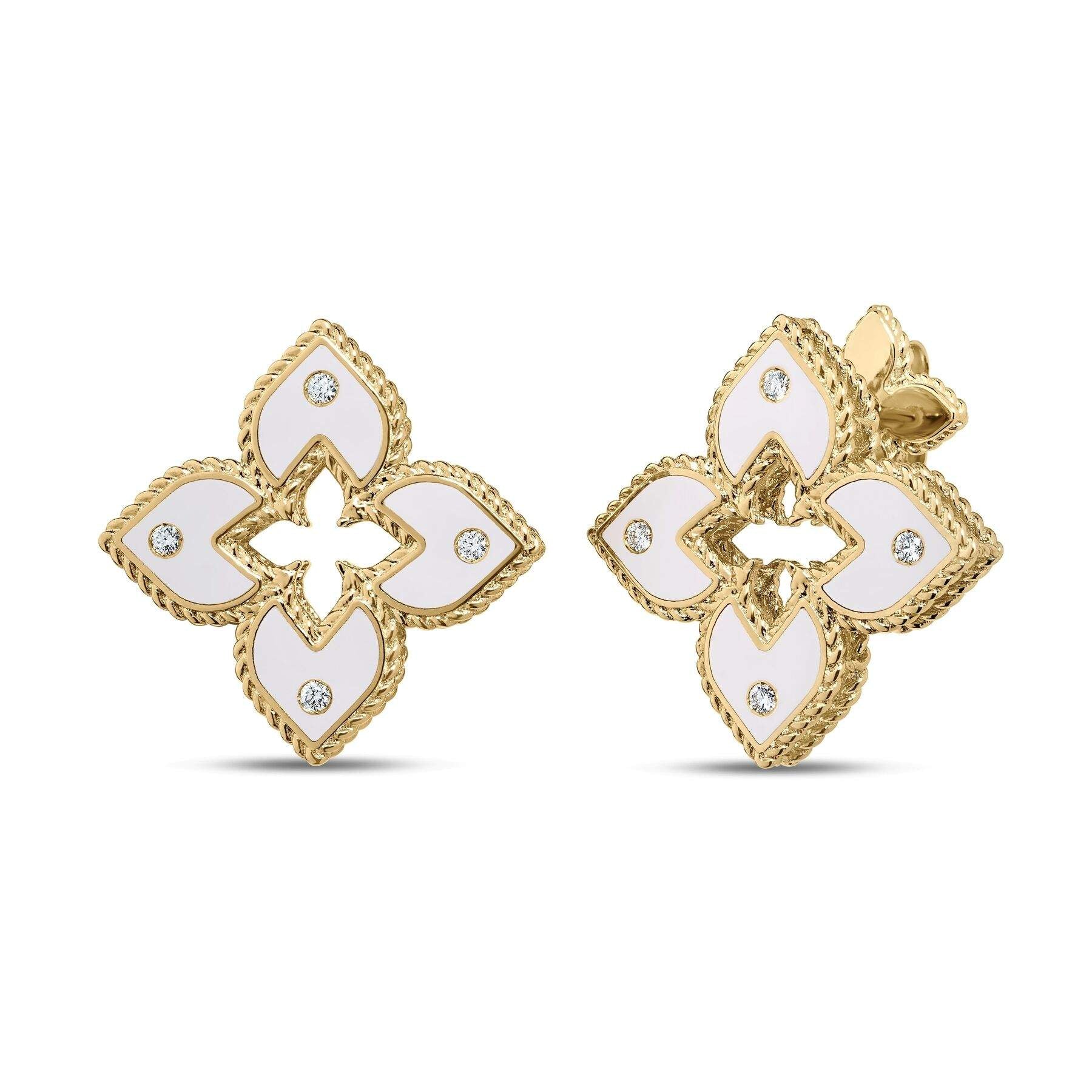 Roberto Coin Venetian Princess Flower Stud Earrings
