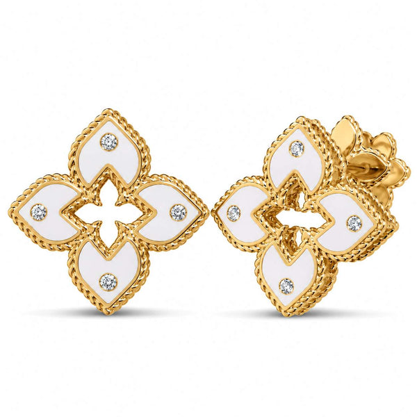 Roberto Coin Venetian Princess Flower Stud Earrings