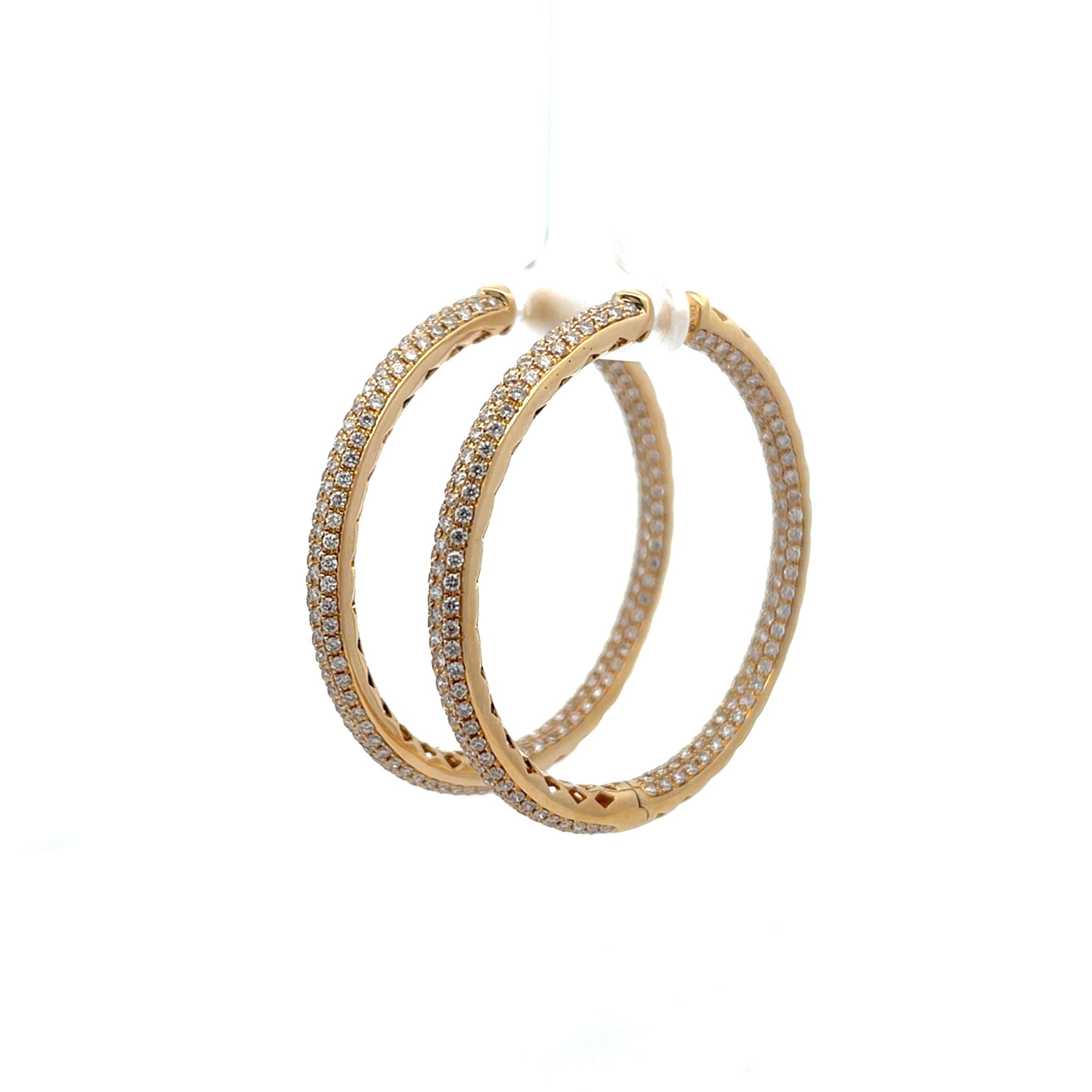 Diamond Hoop Earrings