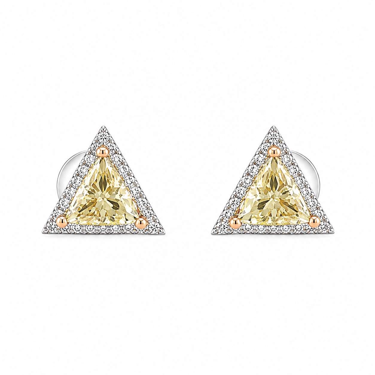 Halo Diamond Stud Earrings