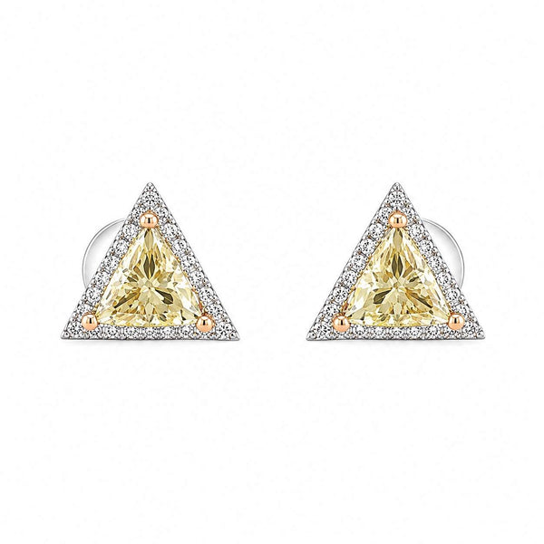 Halo Diamond Stud Earrings
