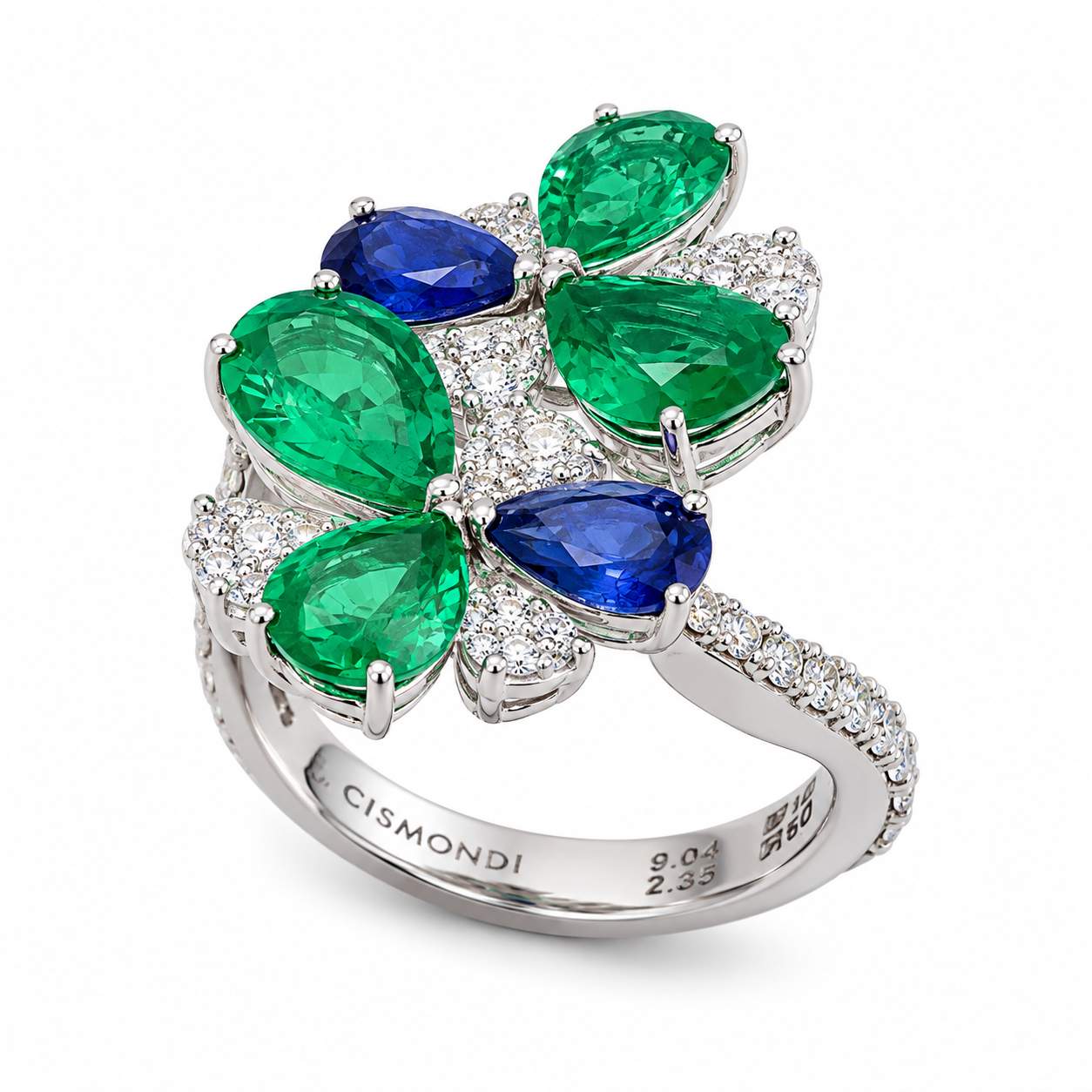 Gismondi Flower Bypass Ring
