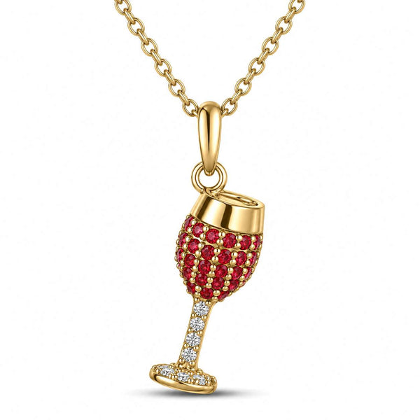 Roberto Coin Wine Glass Pendant Necklace
