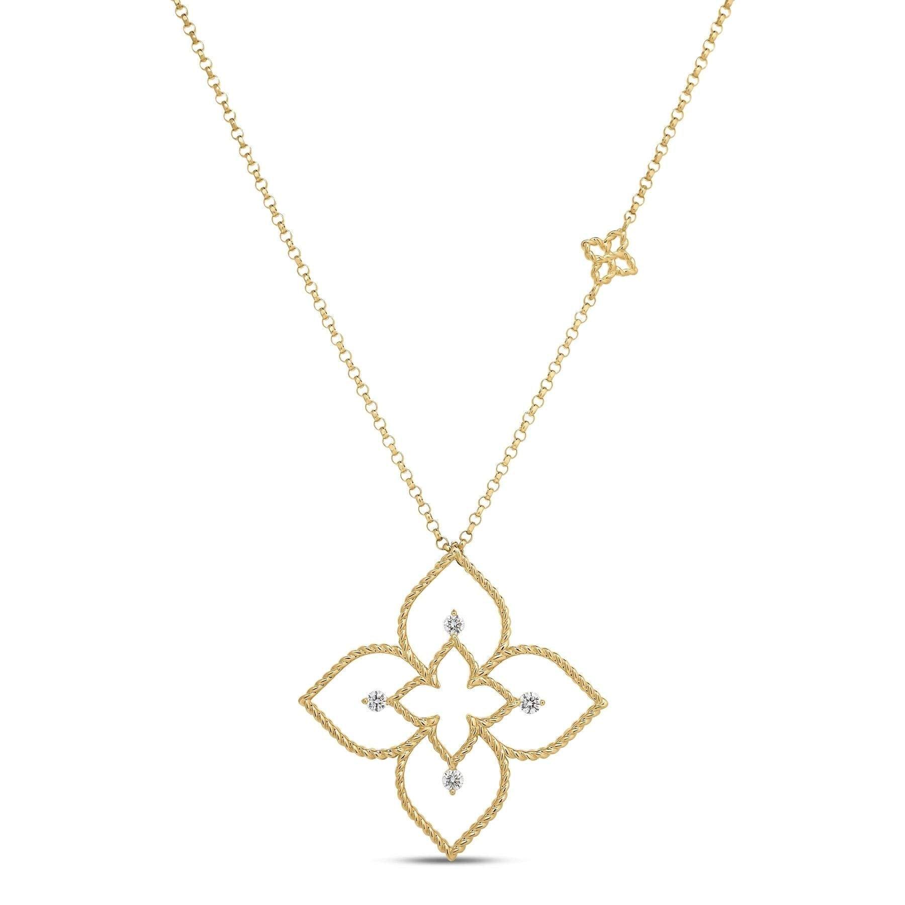 Roberto Coin Princess Flower Necklace