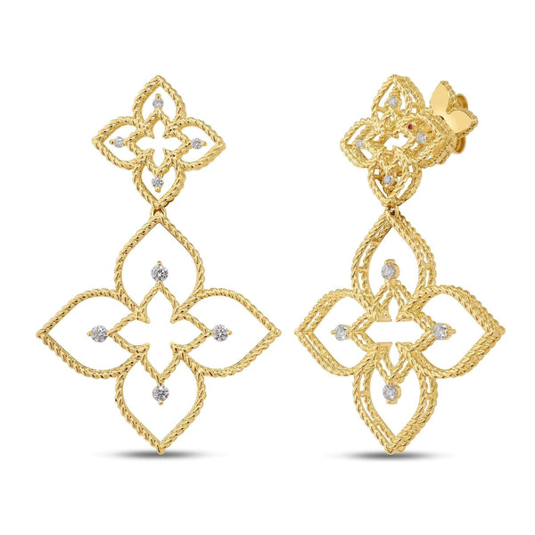 Roberto Coin Princess Flower Earrings