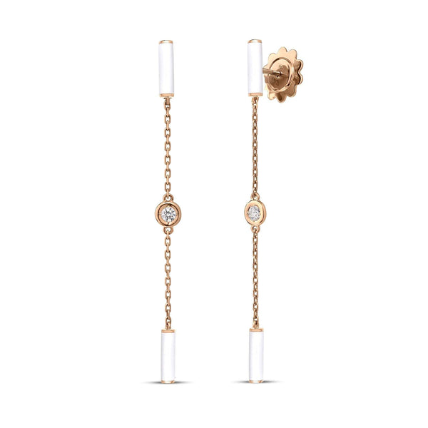 Roberto Coin Diamond By The Inch Earrings