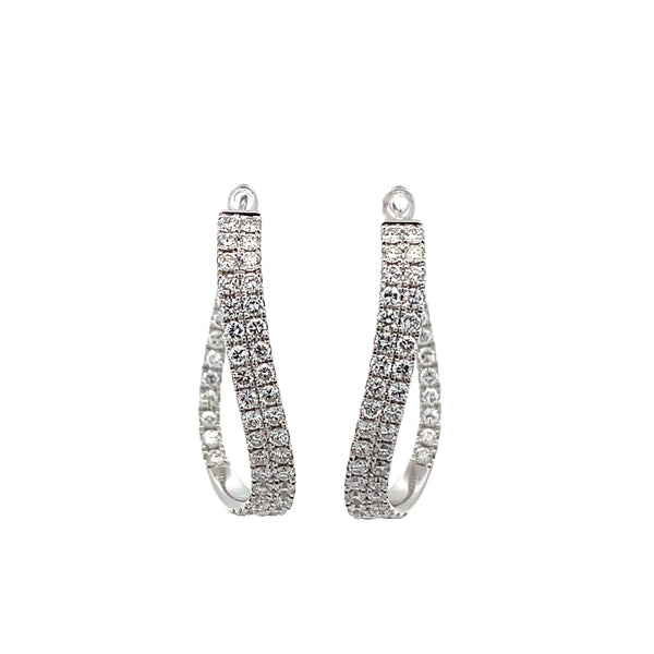 Diamond Hoop Earrings