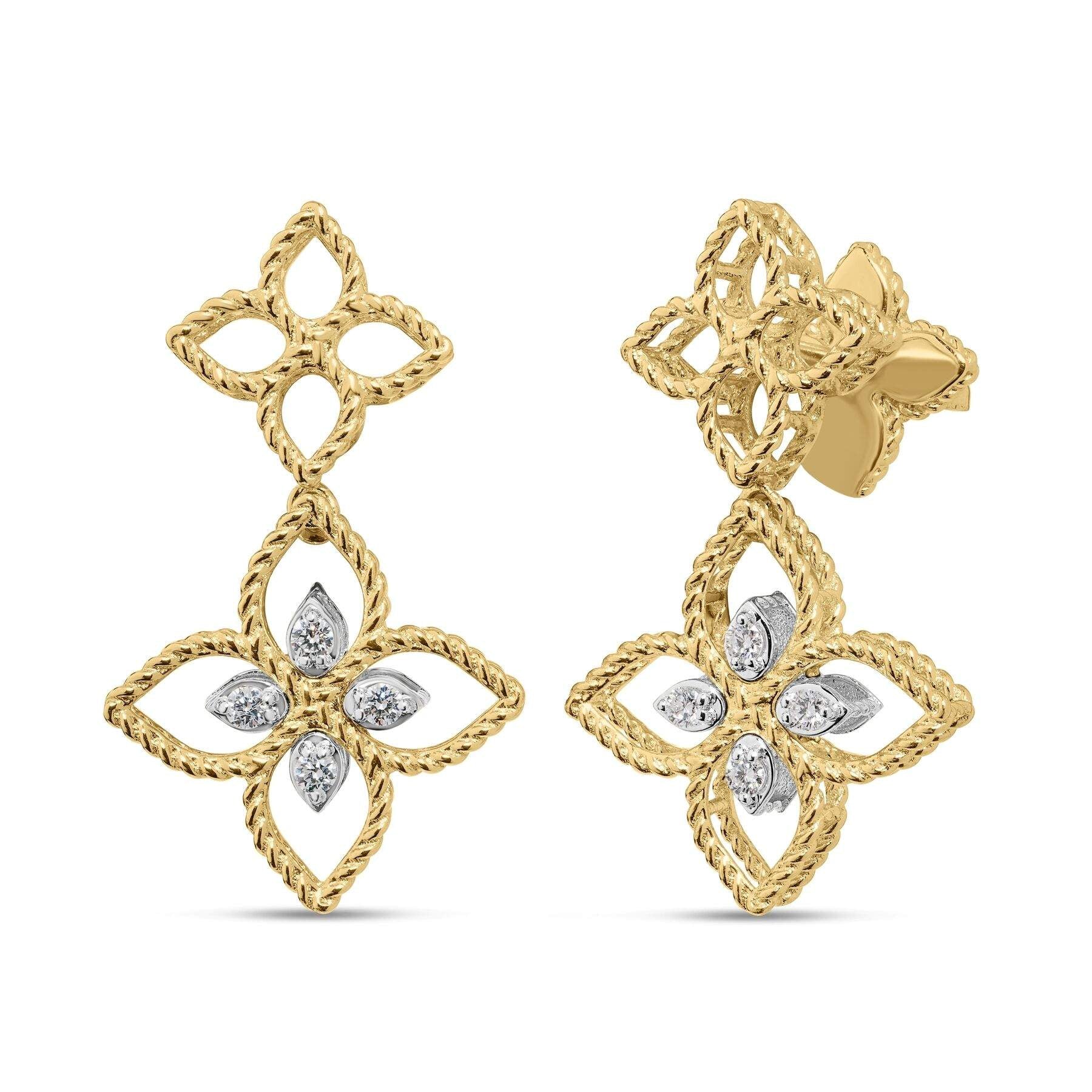 Roberto Coin Princess Flower Earrings