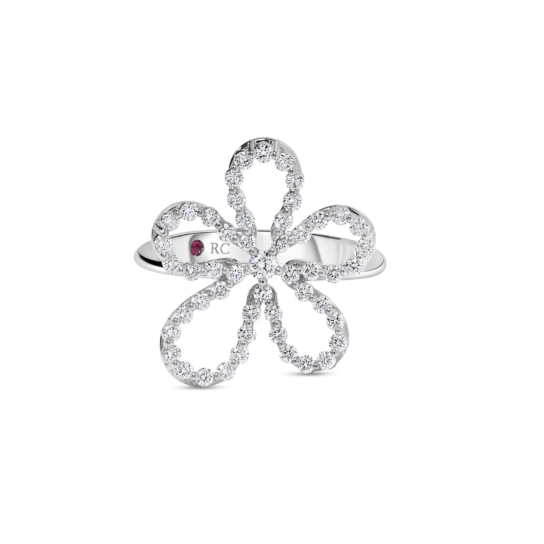 Roberto Coin Jasmine Flower Outline Ring