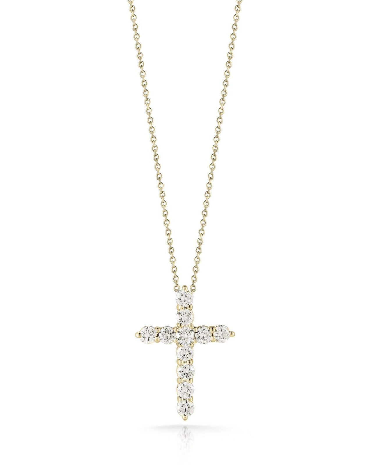Roberto Coin Tiny Treasure Cross Pendant Necklace