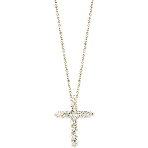 Roberto Coin Tiny Treasure Cross Pendant Necklace