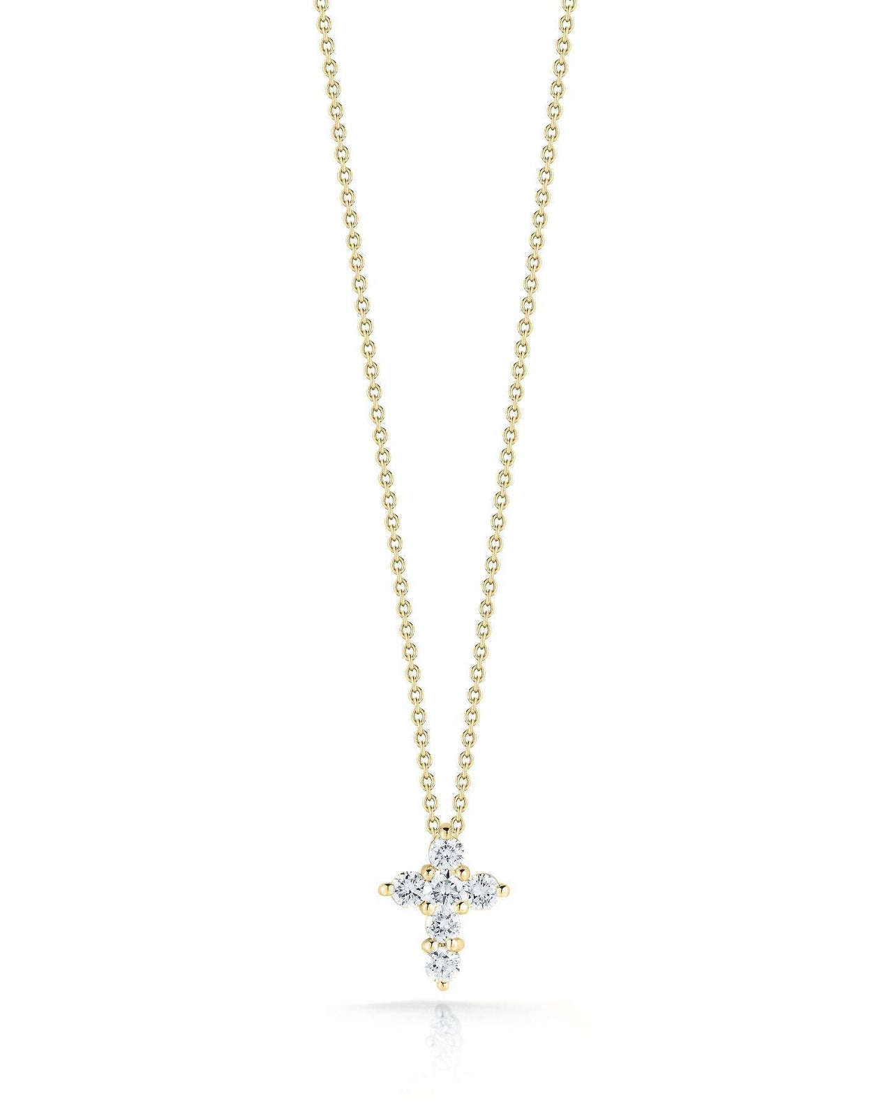 Roberto Coin Tiny Treasures Mini Cross Pendant Necklace
