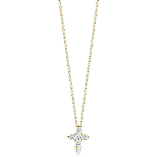 Roberto Coin Tiny Treasures Mini Cross Pendant Necklace