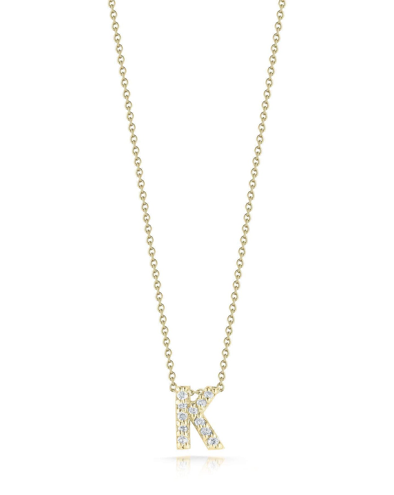Roberto Coin Tiny Treasure Love Letter "K" Pendant Necklace