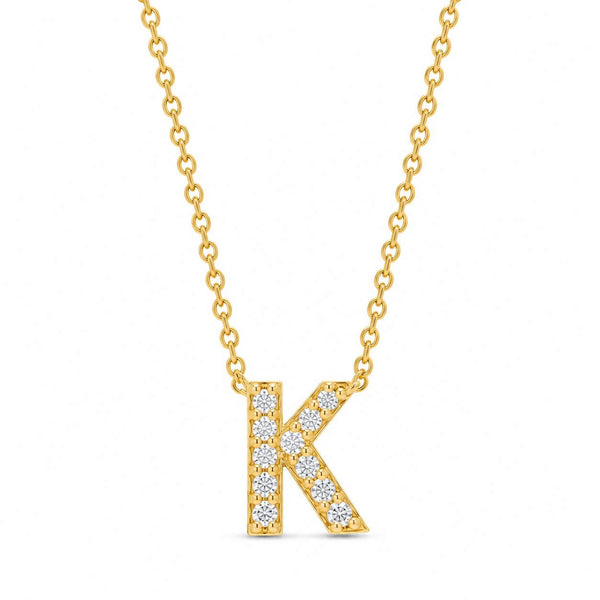 Roberto Coin Tiny Treasure Love Letter "K" Pendant Necklace