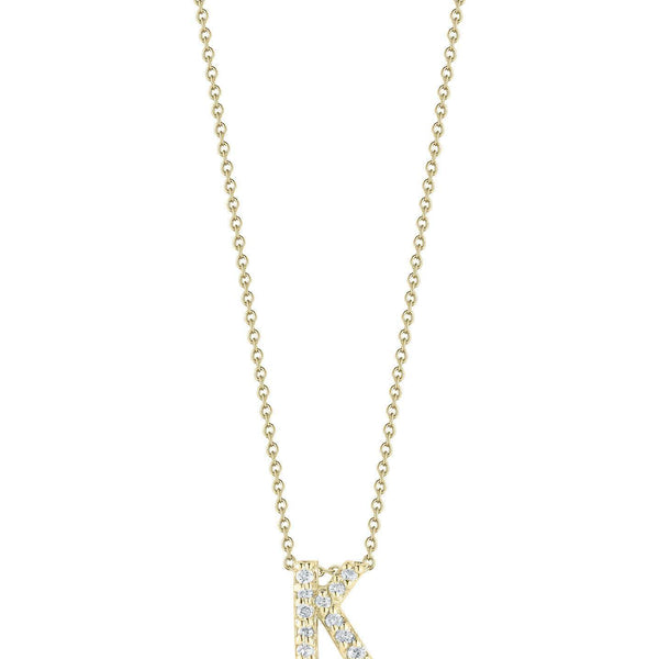Roberto Coin Tiny Treasure Love Letter "K" Pendant Necklace