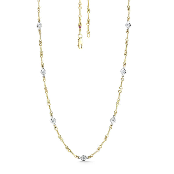 Roberto Coin By The Inch, 7 Station, Necklace