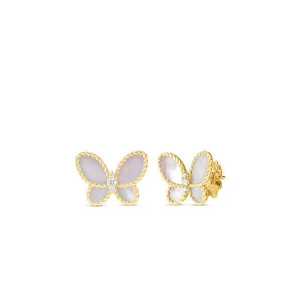 Roberto Coin Jasmine Butterfly Earrings