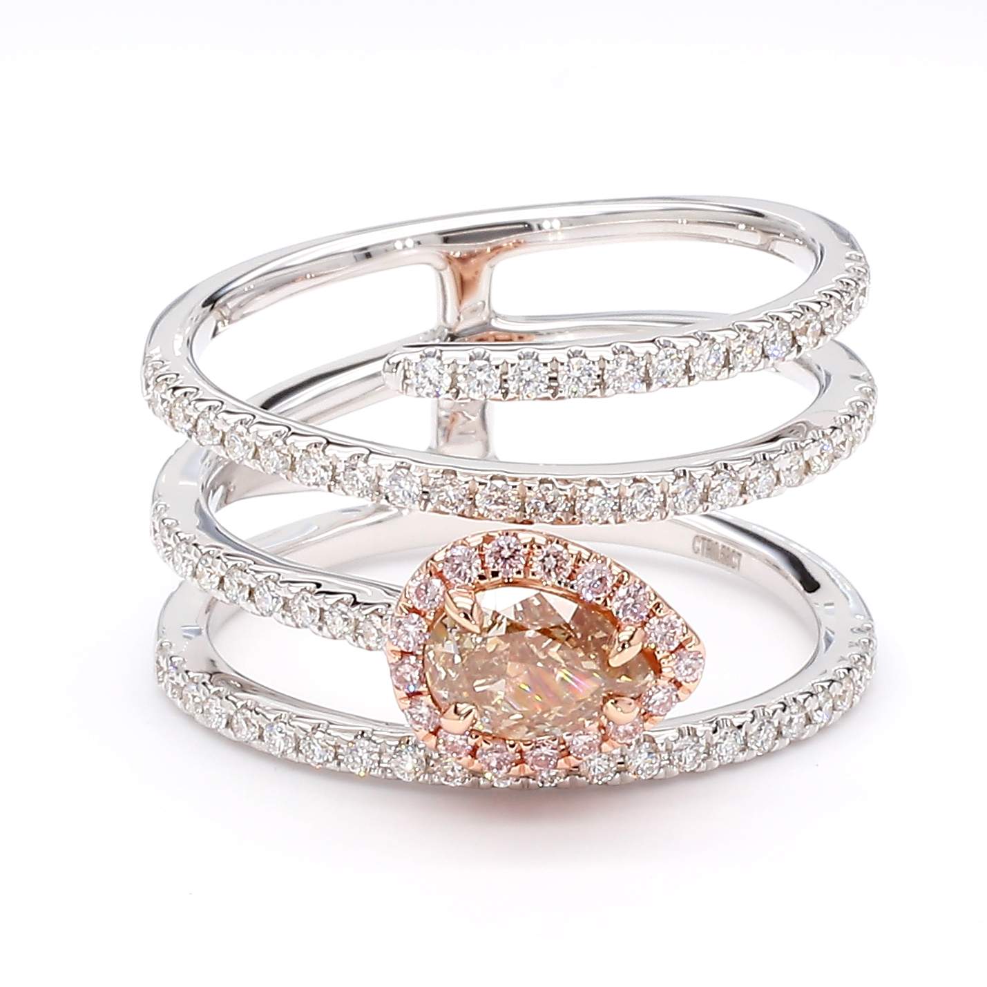 Pink Diamond Ring