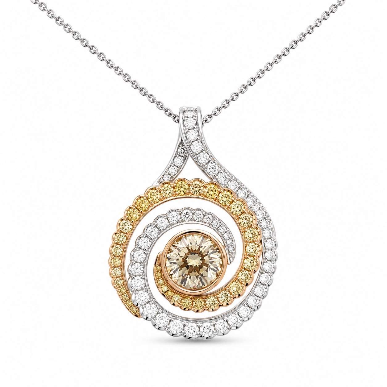 Yellow Diamond Necklace