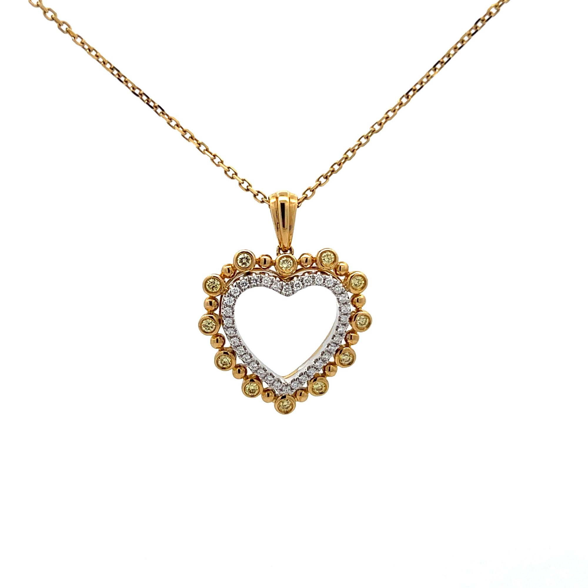 Diamond Heart Shape Pendant