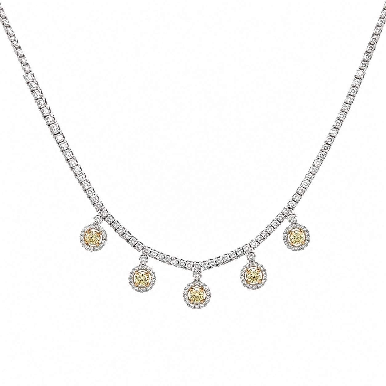 Yellow Diamond Necklace