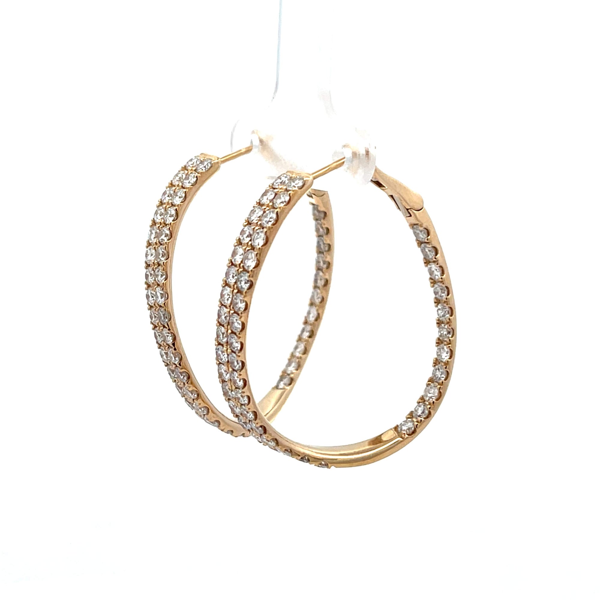 Diamond Hoop Earrings