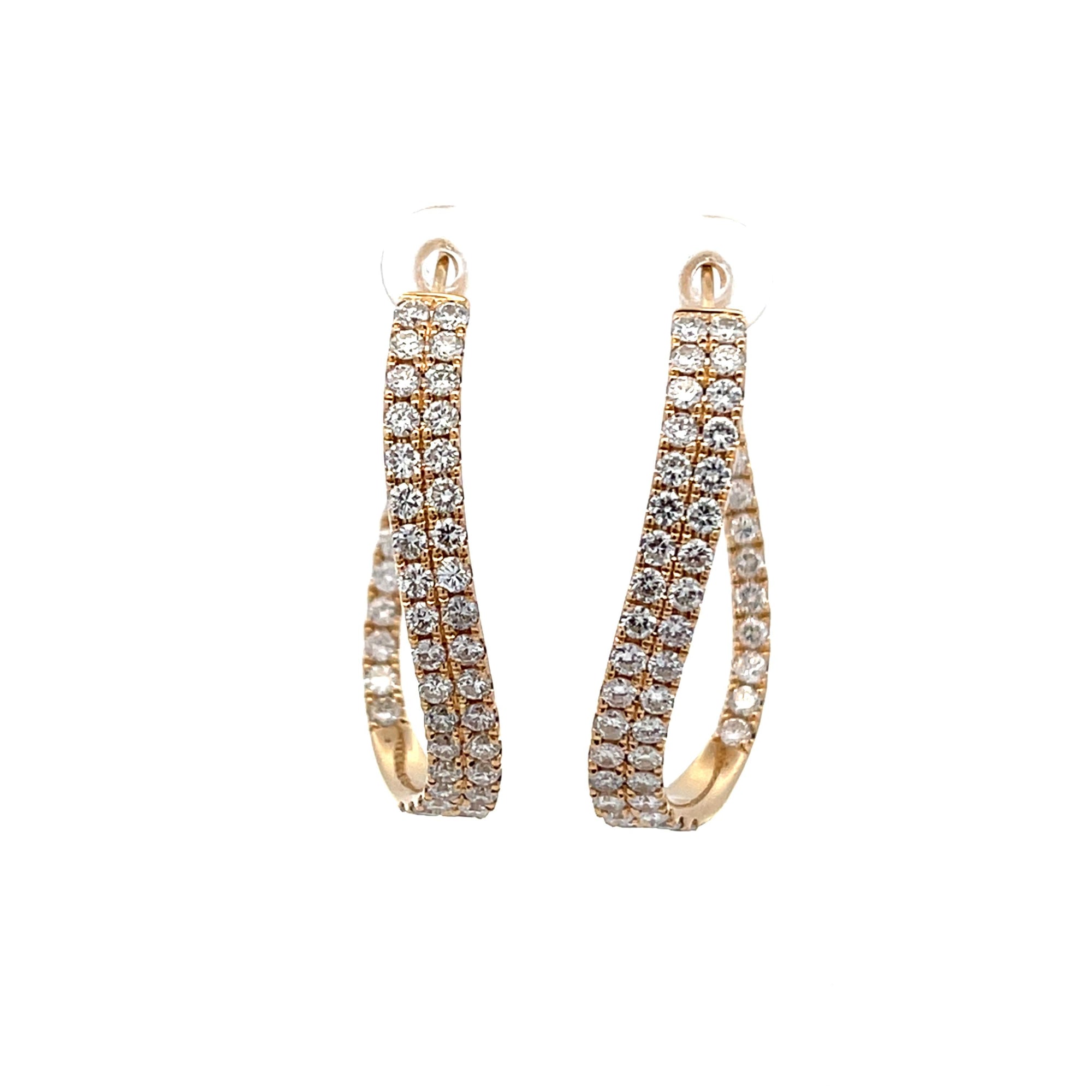 Diamond Hoop Earrings