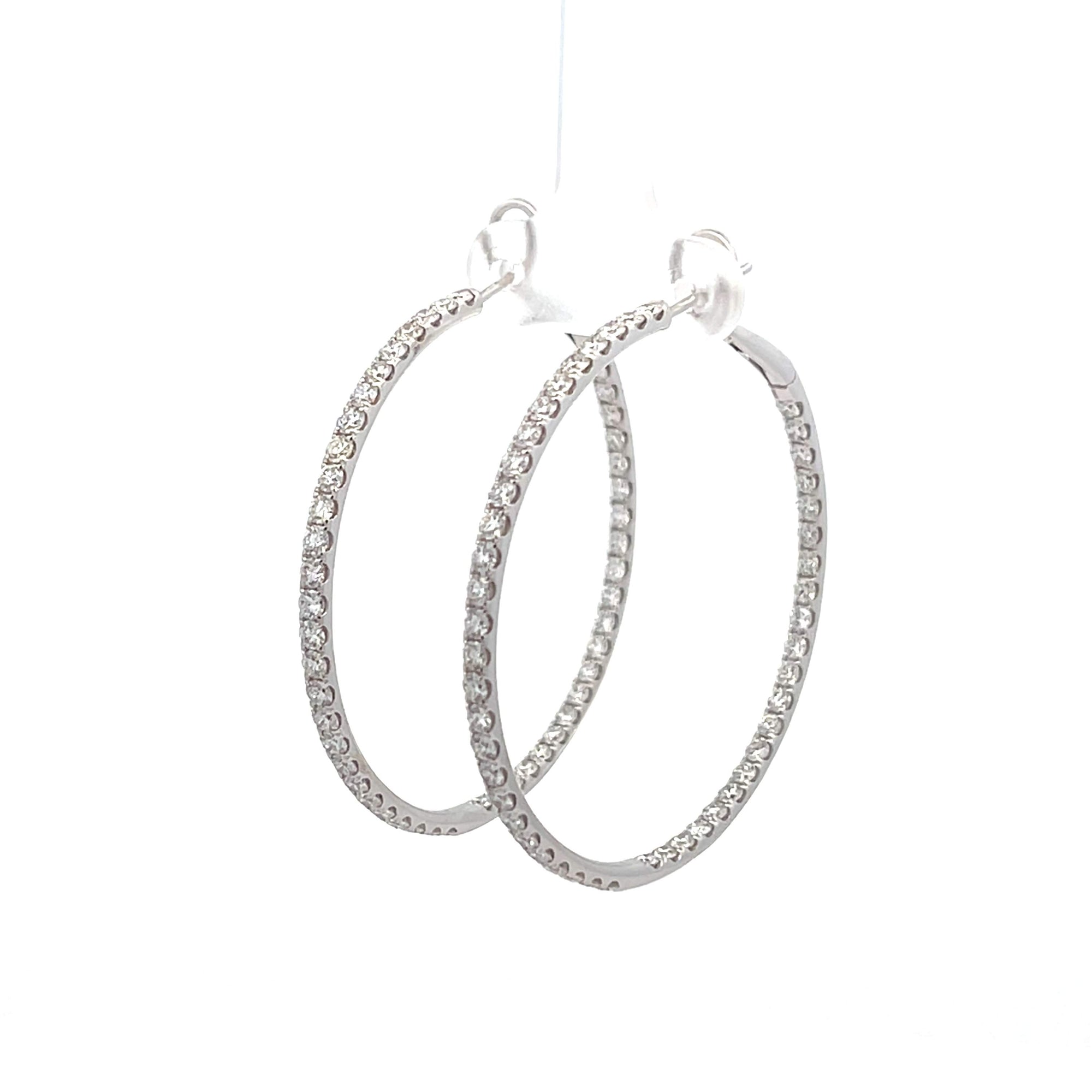 Diamond Hoop Earrings