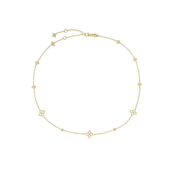 Roberto Coin Principessa Flower Station Necklace
