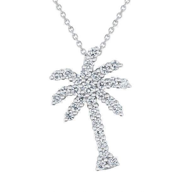 Roberto Coin Tiny Treasures Large Palm Tree Pendant Necklace