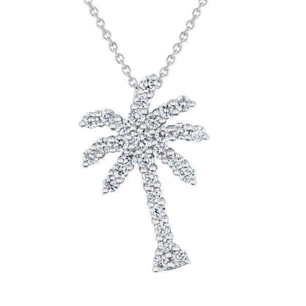 Roberto Coin Tiny Treasures Large Palm Tree Pendant Necklace