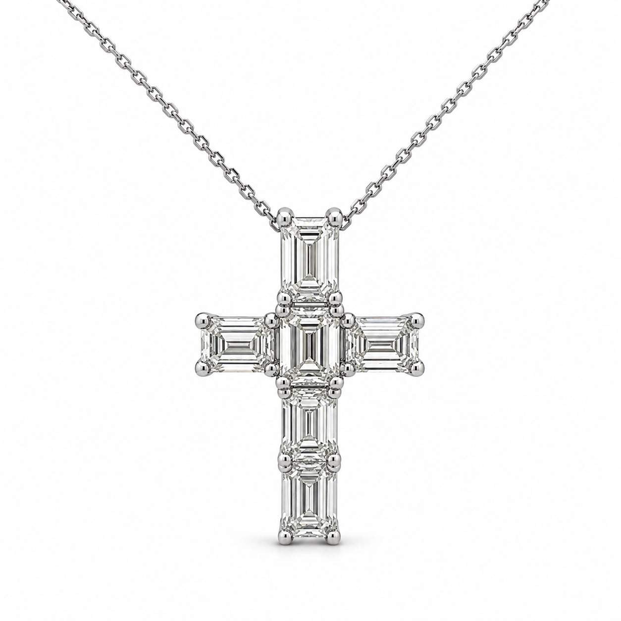Diamond Cross Pendant Necklace