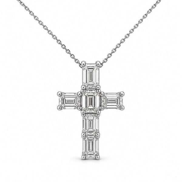 Diamond Cross Pendant Necklace