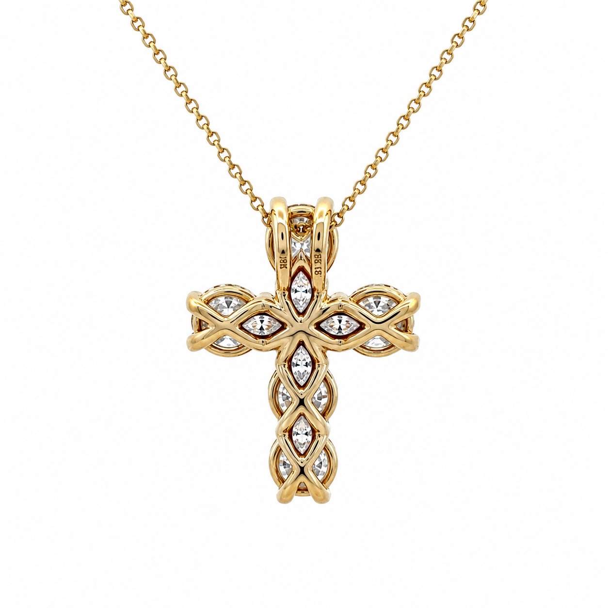 Diamond Cross Pendant Necklace