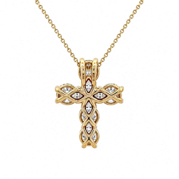 Diamond Cross Pendant Necklace