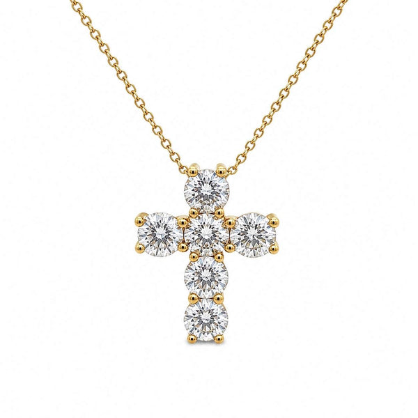 Diamond Cross Pendant Necklace